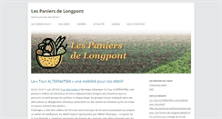 Desktop Screenshot of lespaniersdelongpont.org